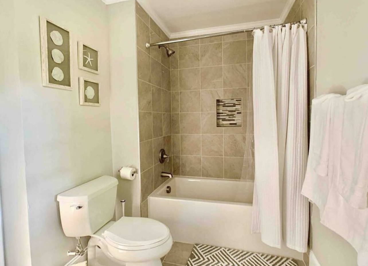 Bathroom shower area